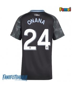 Aston Villa Amadou Onana #24 Tricou Fotbal Replică 2025-26 Femei Deplasare